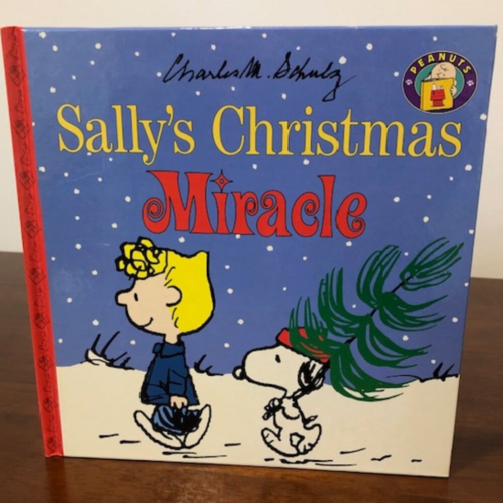 Sally’s Christmas Miracle Peanuts Hardcover Vintage Book.